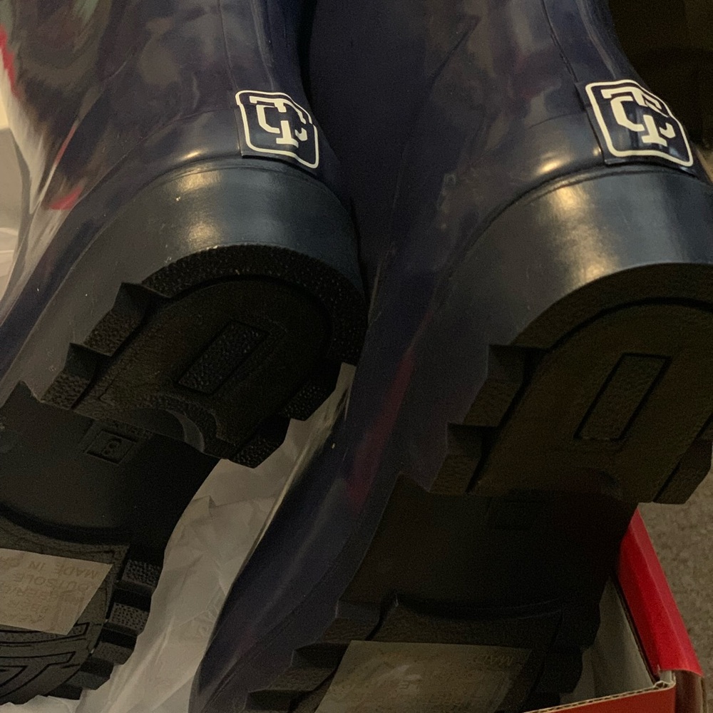 True Craft tall navy rain boots